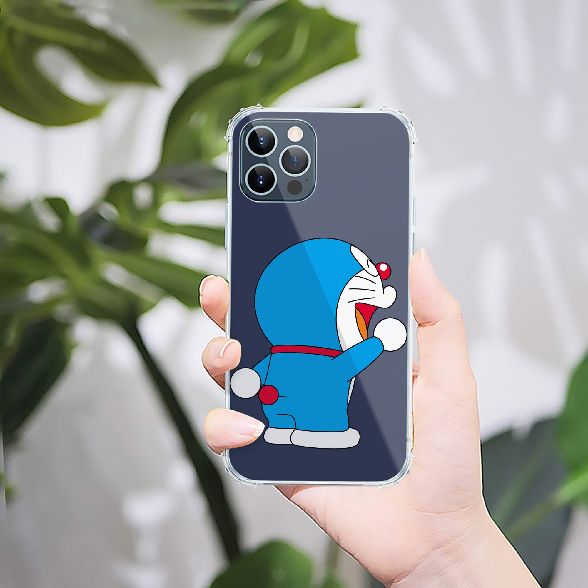 （画像用） ドラえもん Doraemon 【iPhone 12シリーズ対応】透明スマホケース（クリアソフトケース）